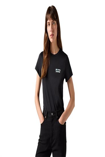 TEE - COLORING BOOK DAISY BW FILL caviar